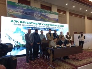 Dr. Muhammad Ijaz Khan Director General Livestock and Dairy Development Department Azad Jammu Kashmir Signed three MOUs wih Investors of Faisalabad at AJK investors conference 2022